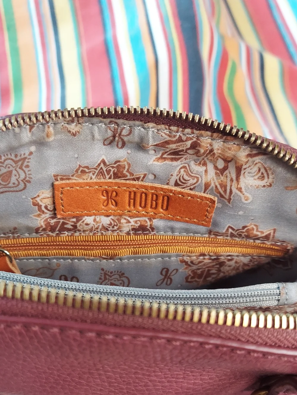 Gorgeous HOBO Leather Crossbody - Purple